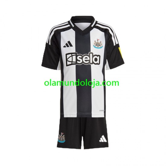 Camisola Newcastle United Criança Equipamento Primeiro 2024-2025 Manga Curta